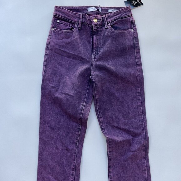 Guess Women’s 1981 High Rise Skinny Jeans In Purple Wash Size 24 - Picture 4 of 13
